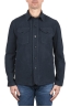 SBU 06184_SS Camicia in cotone navy blu 01