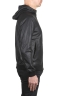 SBU 06200_SS Giubbino in pelle con cappuccio nero 03
