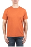 SBU 06253_SS T-shirt girocollo aperto in cotone fiammato arancione 01