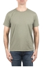 SBU 06262_SS T-shirt girocollo aperto in cotone fiammato verde 01