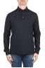 SBU 06323_SS Polo in cotone leggero a maniche lunghe blu navy 01