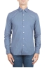 SBU 01303 Camisa de algodón estampado geométrico azul 01