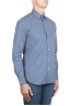 SBU 01303 幾何学模様の青い綿のシャツ 02