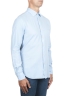 SBU 01314 Blue cotton twill shirt 02