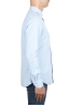 SBU 01314 Blue cotton twill shirt 03