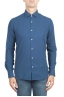 SBU 01315 Indigo cotton twill shirt 01