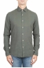 SBU 01319 Green cotton twill shirt 01