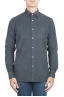 SBU 01320 Grey corduroy cotton shirt 01