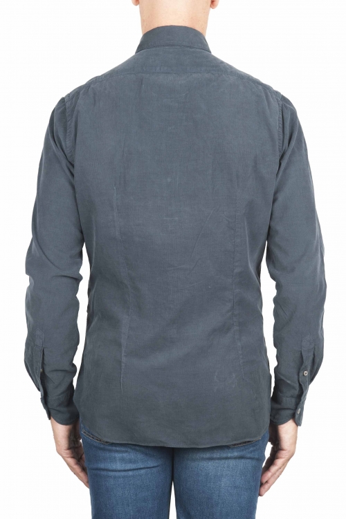 SBU 01320 Camisa de pana de algodón gris 01