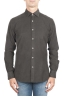 SBU 01321 Brown corduroy cotton shirt 01