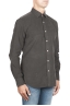 SBU 01321 Brown corduroy cotton shirt 02