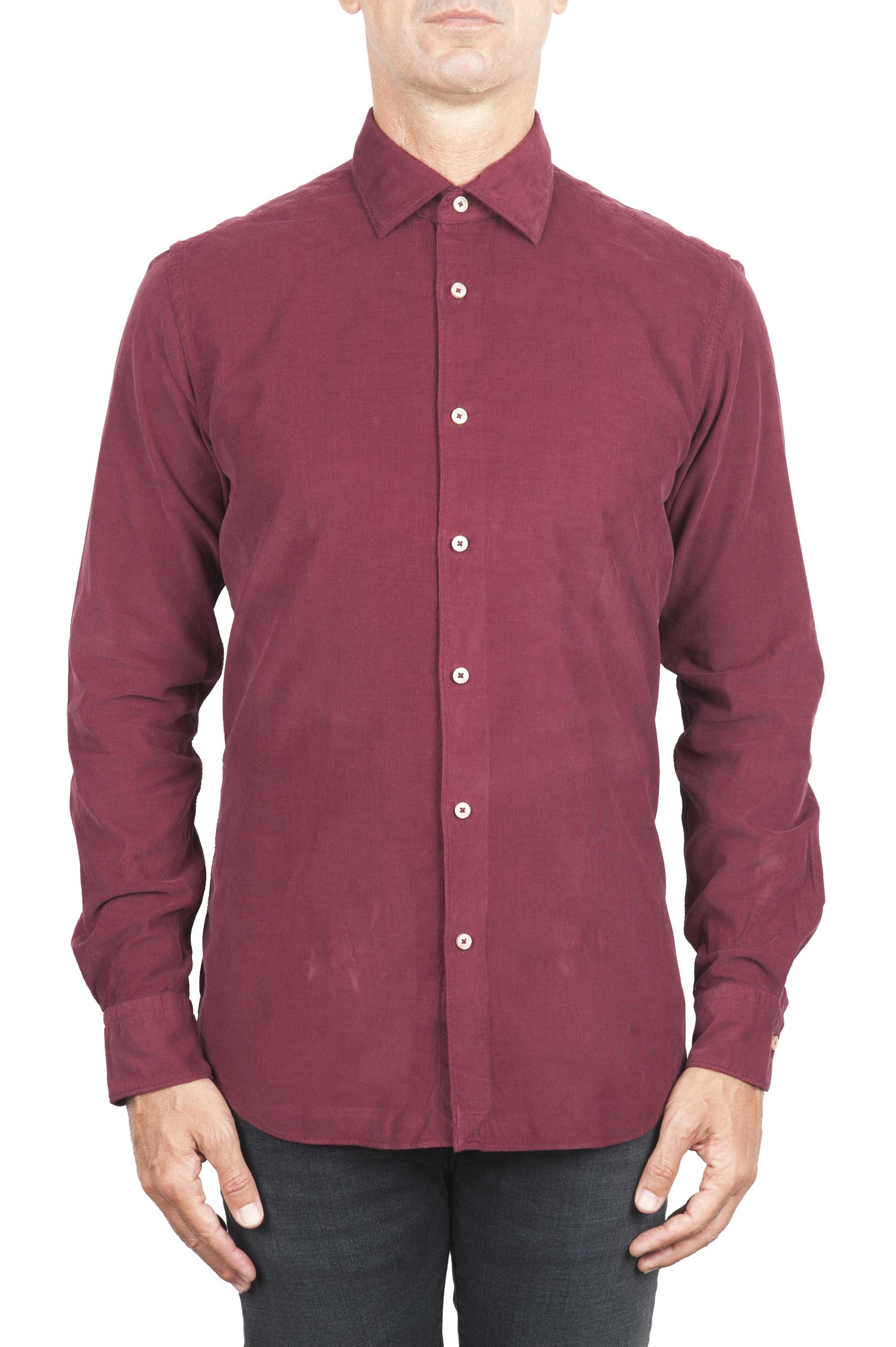 SBU 01322 Camisa de pana de algodón rojo 01