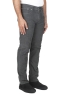 SBU 01457 Grey overdyed pre-washed stretch ribbed corduroy cotton jeans 02