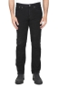 SBU 01459 Black overdyed pre-washed stretch ribbed corduroy cotton jeans 01