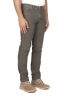 SBU 01460 Jeans elasticizzato in velluto millerighe a coste sovratinto prelavato oliva 02