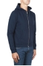SBU 01464 Blue cotton jersey hooded sweatshirt 02
