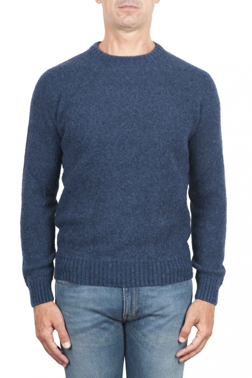 Suéter boucle azul