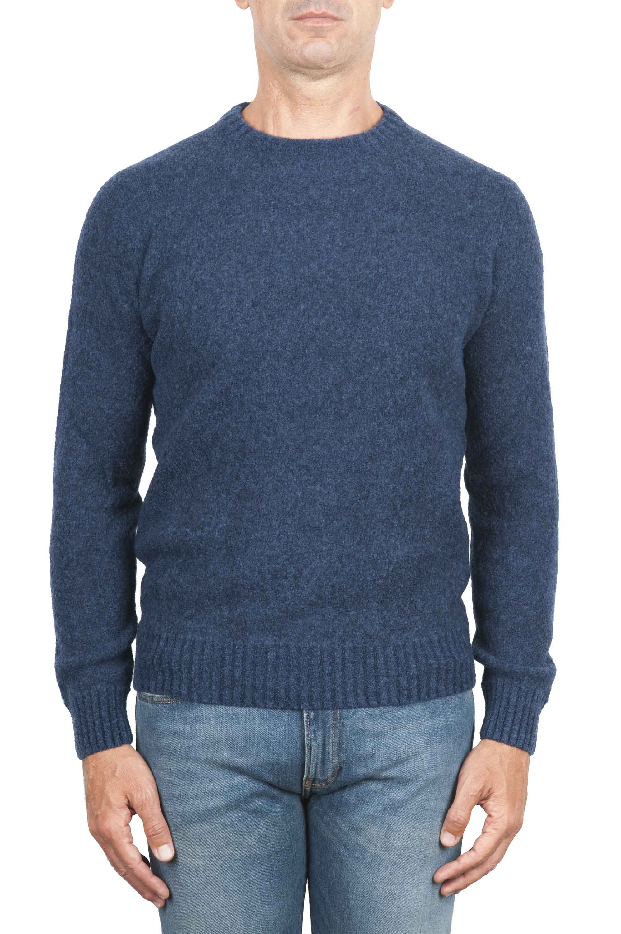 Blue boucle sweater