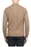 SBU 01470 Beige crew neck sweater in boucle merino wool extra fine 04