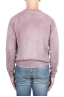 SBU 01481 ピンクのクルーネックウールセーターが退色効果 04