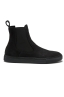 SBU 01506 Classic elastic sided boots in black nubuck calfskin leather 01