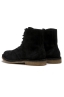 SBU 01513 Classic high top desert boots in black suede calfskin leather 03