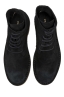 SBU 01513 Classic high top desert boots in black suede calfskin leather 04