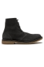 SBU 01514 Classic high top desert boots in grey suede calfskin leather 01