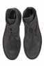SBU 01514 Classic high top desert boots in grey suede calfskin leather 04