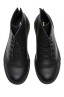 SBU 01518 High top military boots in black calfskin leather 04