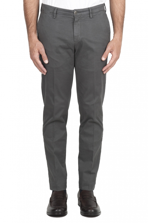 SBU 01536 Pantaloni chino classici in cotone stretch grigio 01