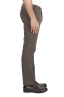 SBU 01539 Pantalones chinos clásicos en algodón elástico marrón 03