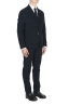 SBU 01551 Blue stretch corduroy sport suit blazer and trouser 02