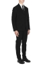 SBU 01553 Veste et pantalon de costume de sport en velours côtelé noir 02