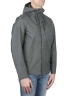 SBU 01559 Technical waterproof hooded windbreaker jacket grey 02
