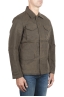 SBU 01561 Wind and waterproof hunter jacket in green oiled cotton 02