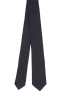 SBU 01569 Corbata clásica de punta fina en lana y seda negra 03