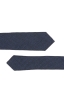SBU 01571 Corbata clásica de punta fina en lana y seda azul 04