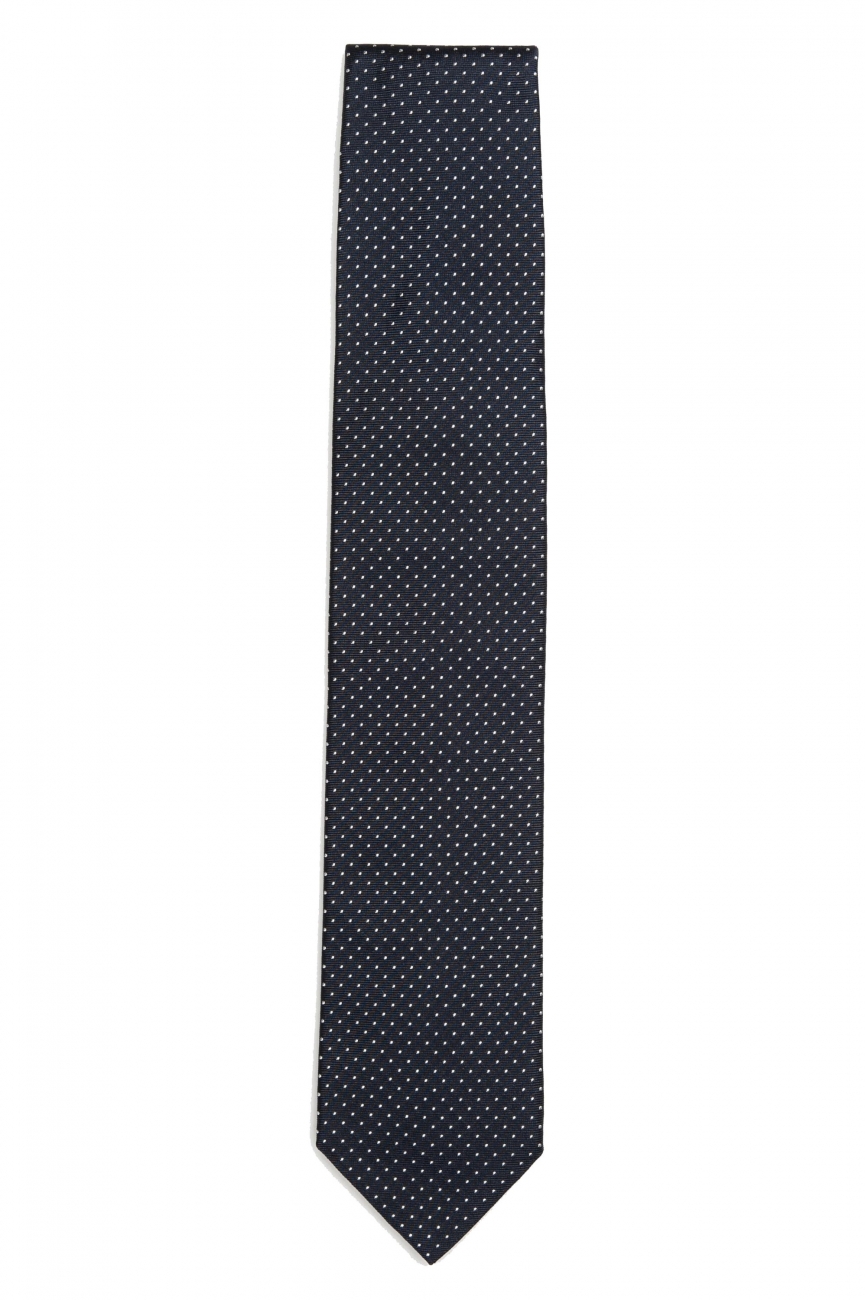 SBU 01575 Classic handmade pointed tie in silk 01