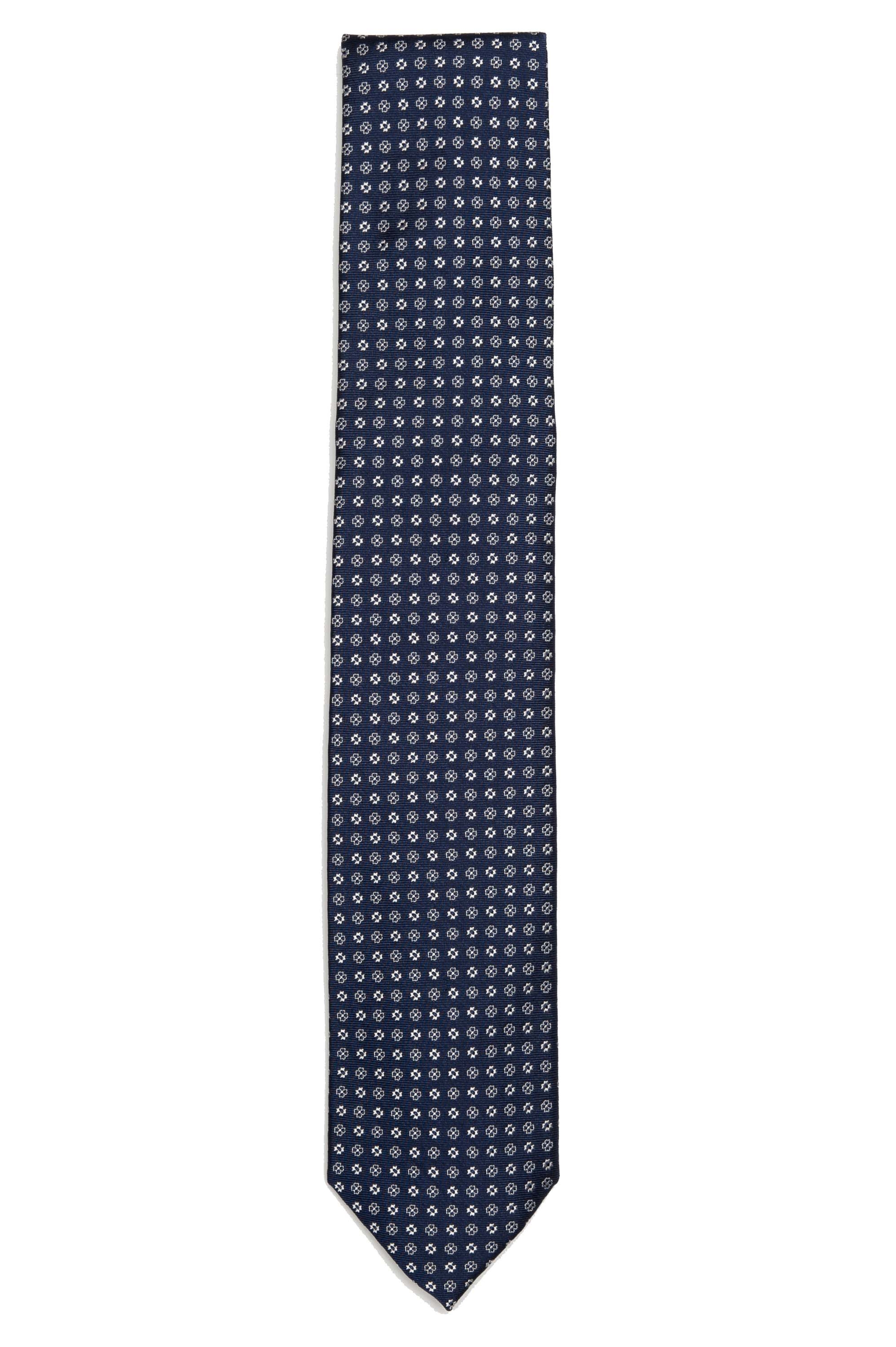 SBU 01576 Cravatta classica in seta realizzata a mano 01