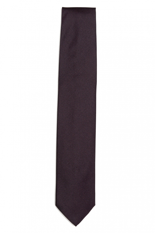 SBU 01577 Cravatta classica in seta realizzata a mano 01