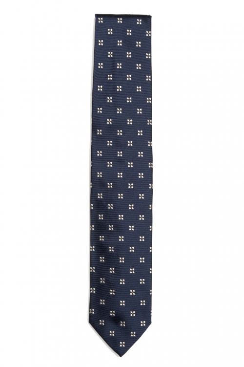 SBU 01578 Cravate en soie classique faite à la main 01