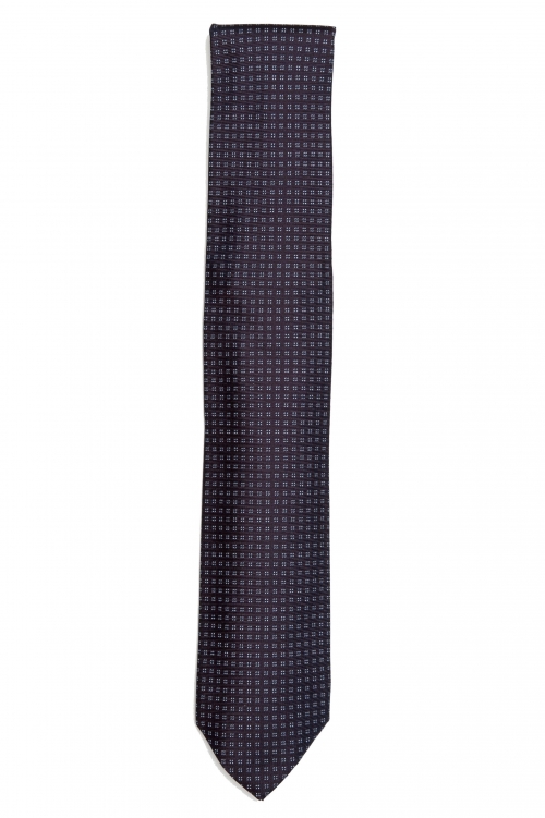 SBU 01579 Classic handmade pointed tie in silk 01