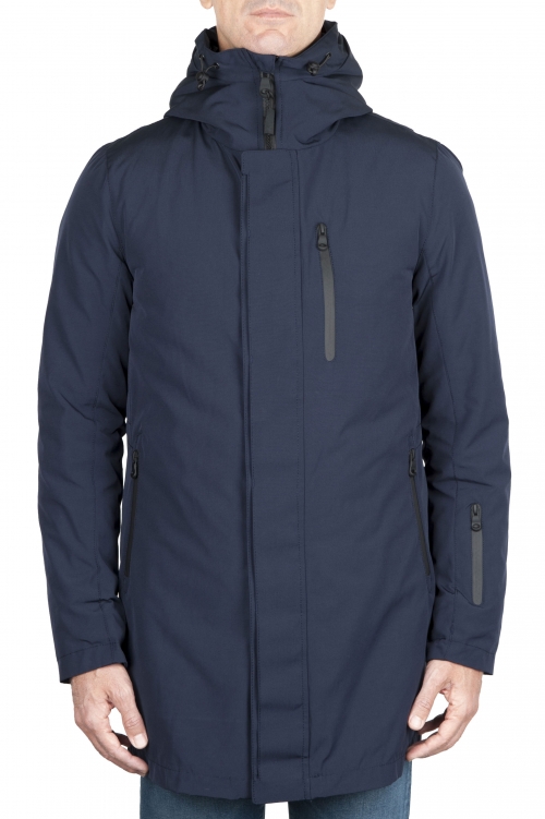 SBU 01581 Thermic waterproof long parka and detachable down jacket blue 01