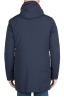 SBU 01581 Parka térmica larga impermeable y chaqueta de plumón desmontable azul 04