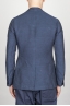 SBU - Strategic Business Unit - Single Breasted Unlined 2 Button Jacket In Indigo Blue Linen