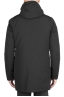 SBU 01583 Parka térmica larga impermeable y chaqueta de plumón desmontable negro 04