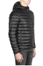 SBU 01586 Thermic insulated hooded down jacket black 02