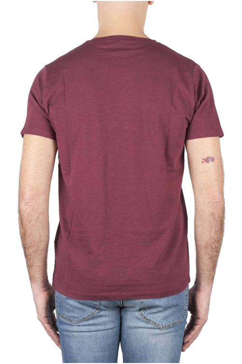 Camiseta con cuello redondo de algodón