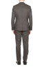 SBU 01589 Blazer y pantalón de traje formal en lana  fresca marrón oscuro 03